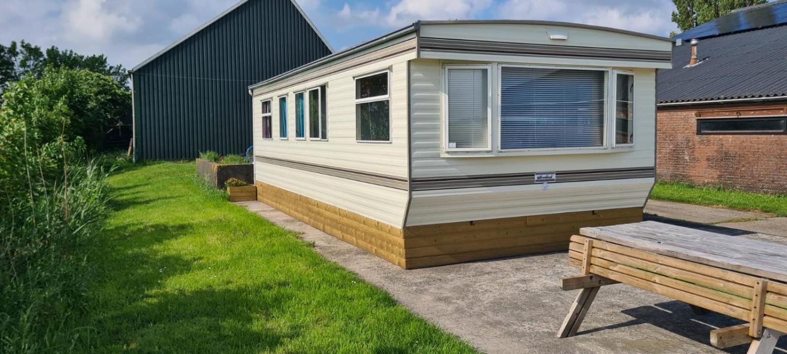 Stacaravan Elly, Minicamping De Grutte Earen Burum Exteriör bild